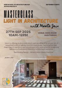 Read more about the article Master Class on Lighting in Architecture by Meeta Jain